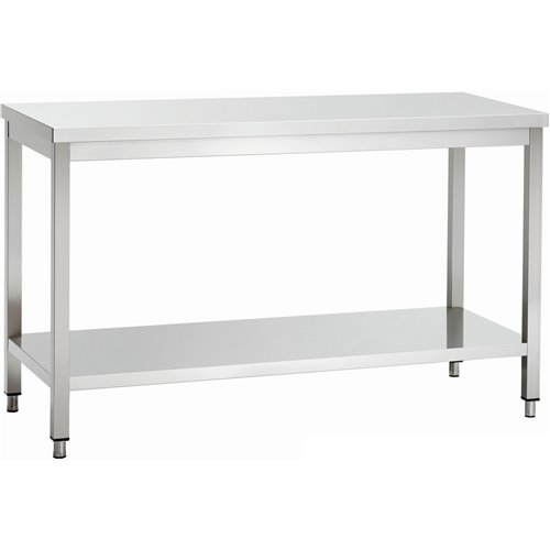 Professional Work table Stainless steel Bottom shelf 1500x700x900mm | Stalwart DA-THATS157