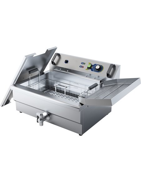 Commercial Fryer Electric 38 litres 6kW Countertop | Stalwart EF301V