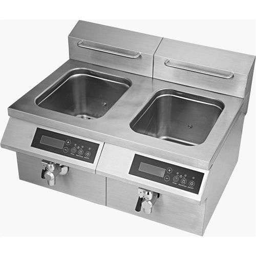 Professional Twin Tank Induction Fryer 24 Litre 7kW | DA-AMCD24F201