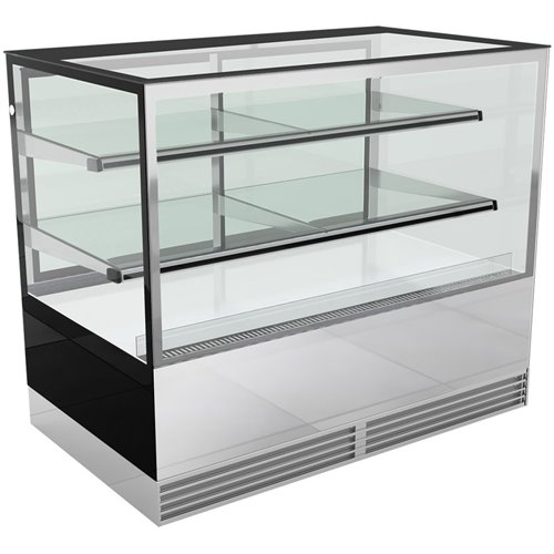 Cake counter 1000x700x1200mm 2 shelves Mirror front LED | DA-GN1000RF2