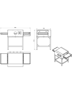 Commercial Conveyor Pizza oven 20 pizzas of 18'' per hour | DA-CP18S 2