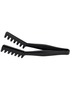 11&quot Black Angled Spaghetti Tongs Polycarbonate| DA-SPTONG1 2