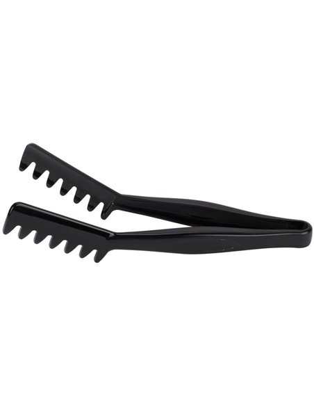 11&quot Black Angled Spaghetti Tongs Polycarbonate| DA-SPTONG1
