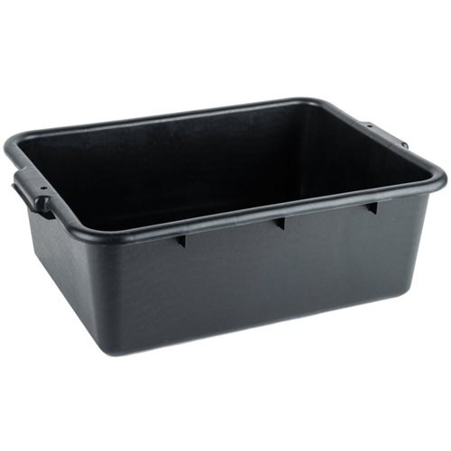 Service Clearing Box 508x381x178mm Black Polypropylene | DA-BUSTUB2