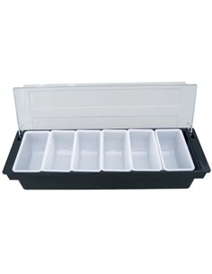 Garnish Tray / Condiment Holder with Lid 6 Compartments | DA-CHC46 2