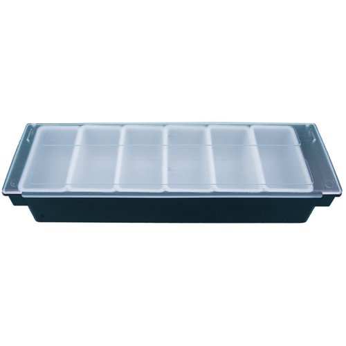 Garnish Tray / Condiment Holder with Lid 6 Compartments | DA-CHC46