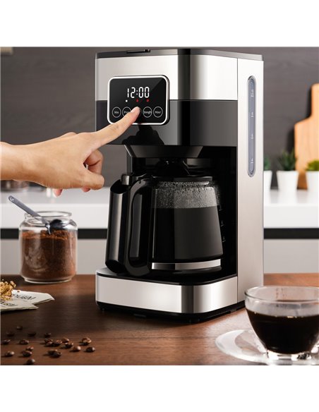 Commercial Filter Coffee Automatc Drip Fill 1 glass jug 1 hotplate | Stalwart DA-CM615S