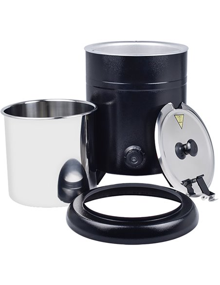 Commercial Soup kettle Black 10 litres | Stalwart DA-VICSWI10