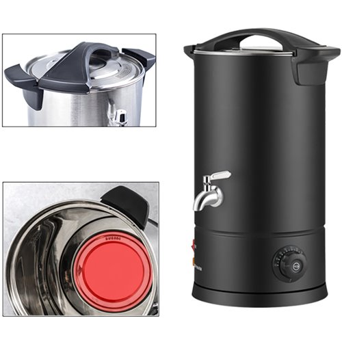 Commercial Water Boiler Double wall 45 litres Black | Stalwart DA-VICWBWB45