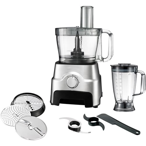 Professional Stainless Steel Food Processor with Blender 1000W| Stalwart DA-FP407