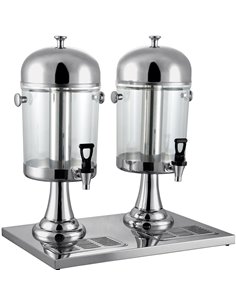 Commercial Juice Dispenser 2x8 litres | Stalwart DA-SJD08BB