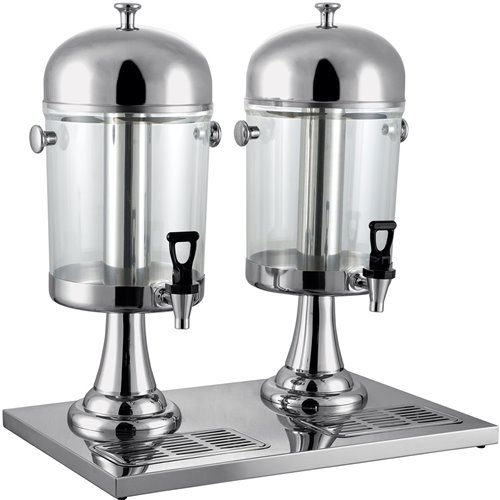 Commercial Juice Dispenser 2x8 litres | Stalwart DA-SJD08BB