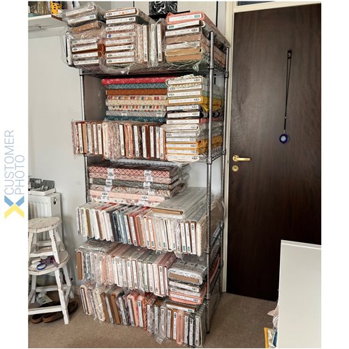 Commercial Shelving unit 4 tier 1000kg Width 900mm Depth 450mm Chrome wire | DA-CR9045180A4