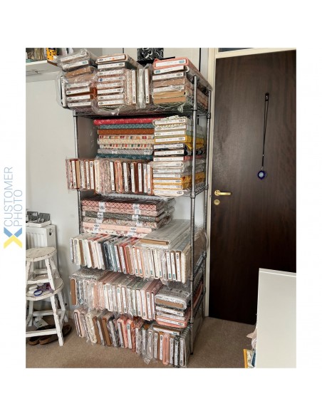 Commercial Shelving unit 4 tier 1000kg Width 900mm Depth 450mm Chrome wire | DA-CR9045180A4