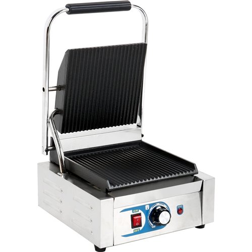 Heavy Duty Panini Contact grill Single Ribbed | DA-MLP811