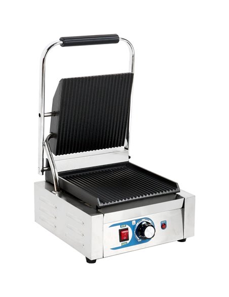 Heavy Duty Panini Contact grill Single Ribbed | DA-MLP811