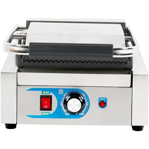 Heavy Duty Panini Contact grill Single Ribbed | DA-MLP811