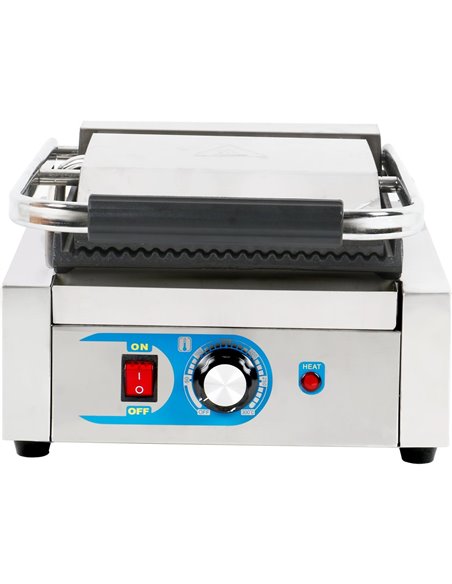 Heavy Duty Panini Contact grill Single Ribbed | DA-MLP811