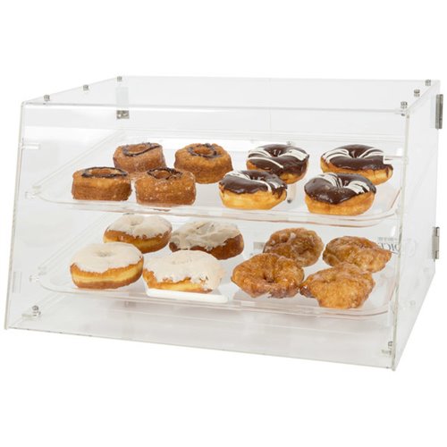 2 Tier Acrylic Bakery Display Case with Front and Rear Doors | DA-DTBC10902