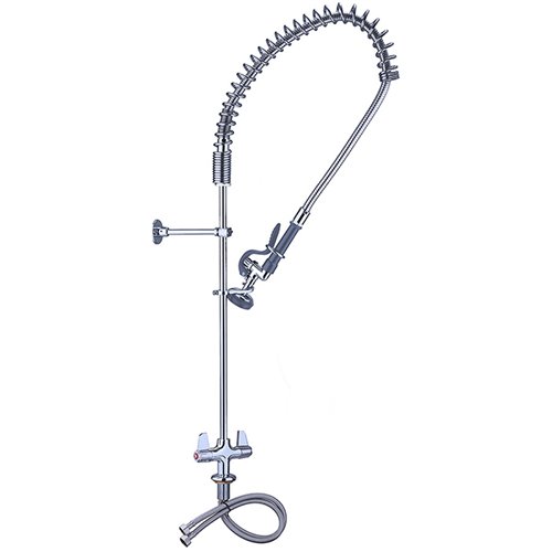 Pre Rinse Spray Unit Deck mount Double inlet Height 1000mm Stainless steel | Stalwart EQ2801A