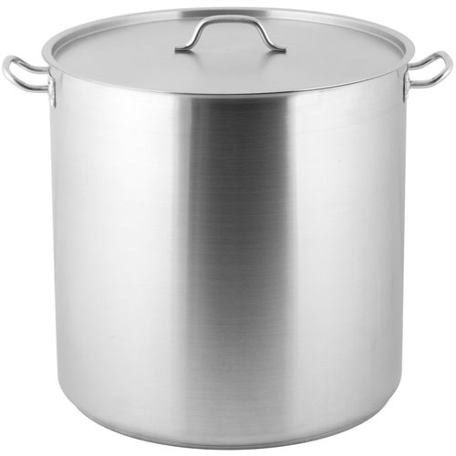 Professional Stew pan/Stock pot with Lid Stainless steel 98 litres | Stalwart DA-SE15050