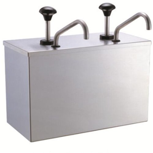 Commercial Condiment/Sauce Dispenser 2 pumps Stainless steel | DA-JZS002