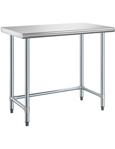 Commercial Work table Stainless steel No bottom shelf 1220x610x900mm | DA-WTGOB2448418