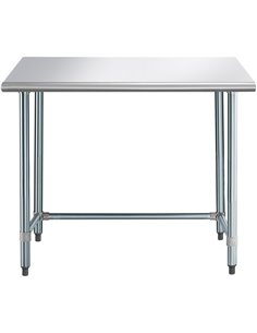 Commercial Work table Stainless steel No bottom shelf 1220x610x900mm | DA-WTGOB2448418 2