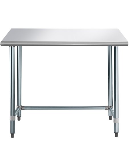 Commercial Work table Stainless steel No bottom shelf 1220x610x900mm | DA-WTGOB2448418