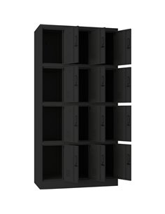Commercial Black 12 Door Locker 900x400x1800mm | Stalwart DA-LOCKER12TWBLACK 2