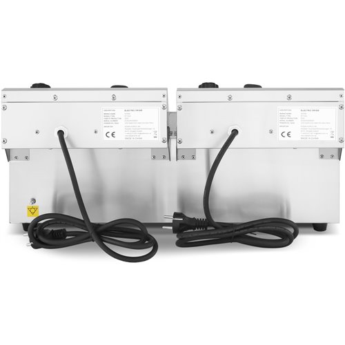 Commercial Twin Fryer Electric 10+10 litre 6kW Countertop | DA-MAREF102A