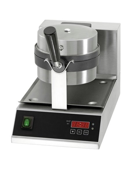 Commercial Premium Waffle maker Round Digital control Single | DA-WB03D