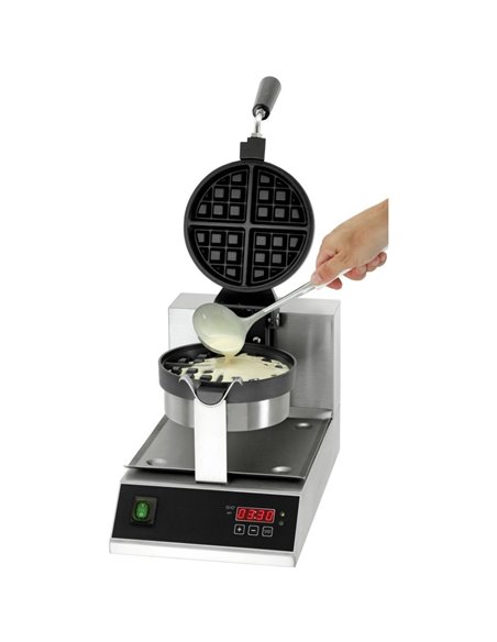 Commercial Premium Waffle maker Round Digital control Single | DA-WB03D