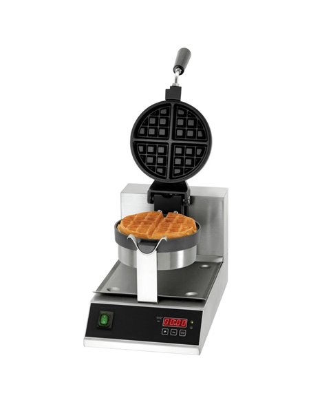 Commercial Premium Waffle maker Round Digital control Single | DA-WB03D