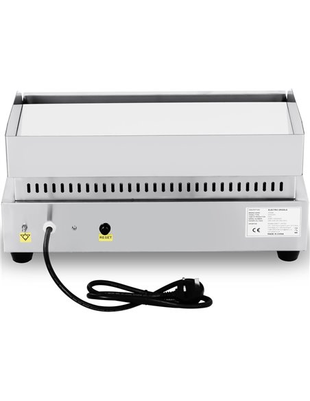 Commercial Griddle Smooth 550x430x260mm Chromed plate 2.4kW Electric | DA-EGN550D