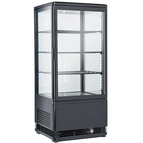 Refrigerated Display case 3 grids 78 litres Black Countertop | DA-RT78LB