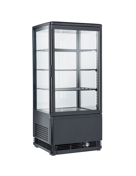 Refrigerated Display case 3 grids 78 litres Black Countertop | DA-RT78LB