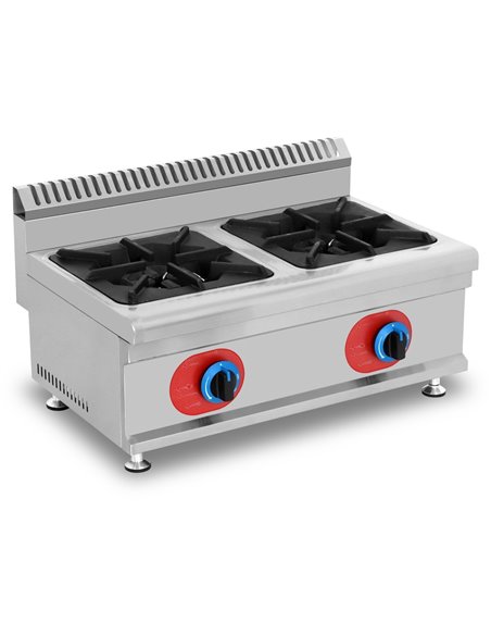 Commercial Countertop Gas Cooker 2 burners Natural Gas | Stalwart DA-GB2T