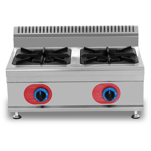 Commercial Countertop Gas Cooker 2 burners Natural Gas | Stalwart DA-GB2T