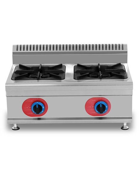 Commercial Countertop Gas Cooker 2 burners Natural Gas | Stalwart DA-GB2T