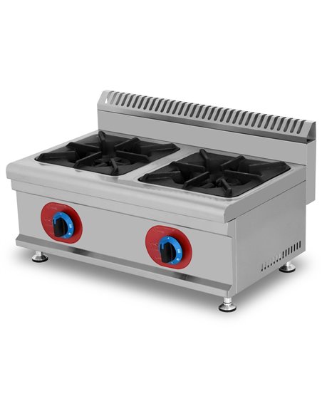 Commercial Countertop Gas Cooker 2 burners Natural Gas | Stalwart DA-GB2T
