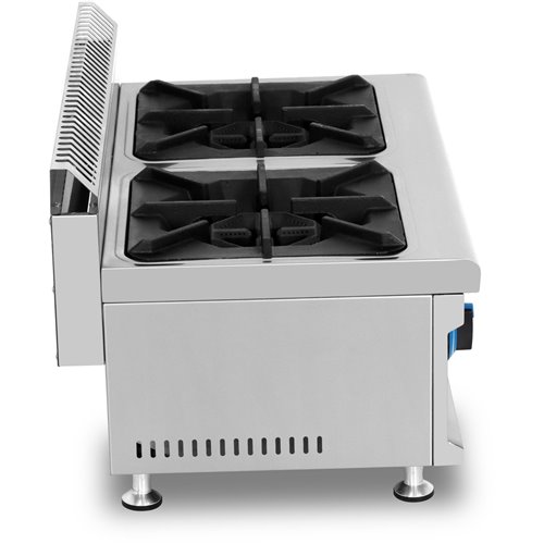 Commercial Countertop Gas Cooker 2 burners Natural Gas | Stalwart DA-GB2T