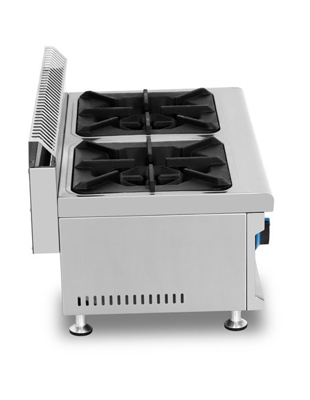 Commercial Countertop Gas Cooker 2 burners Natural Gas | Stalwart DA-GB2T
