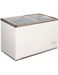 Commercial Display Chest freezer sliding glass lid 180 litres