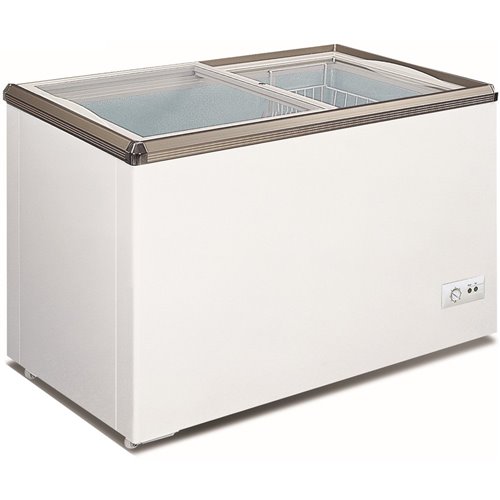 Commercial Display Chest freezer sliding glass lid 180 litres