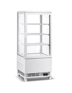 Countertop Display Fridge 78 litres 3 shelves White 1 flat door | DA-CL78W