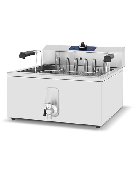 Commercial Fryer Single Electric 25 litre 4.8kW Countertop | Stalwart DA-MAREF25