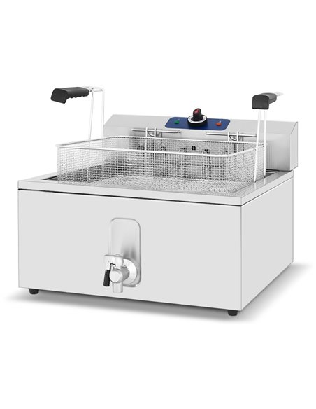 Commercial Fryer Single Electric 25 litre 4.8kW Countertop | Stalwart DA-MAREF25