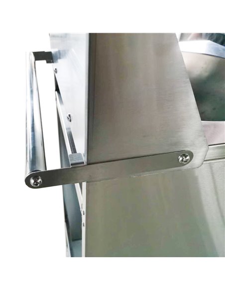 Foot Operated Mobile Wash Basin with Backsplash Paper Towel Dispenser & Castors Stainless Steel