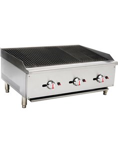 Professional Natural Gas Chargrill 3 burners 22.5kW | DA-ECB36S